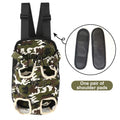 Portable Pet Front Chest Backpack for Small Dogs and Cats – Hands-Free Travel Carrier with Adjustable Straps, Breathable Mesh, and Padded Shoulder Pads for Comfortable Outdoor Adventures (XL, DarkGreen)