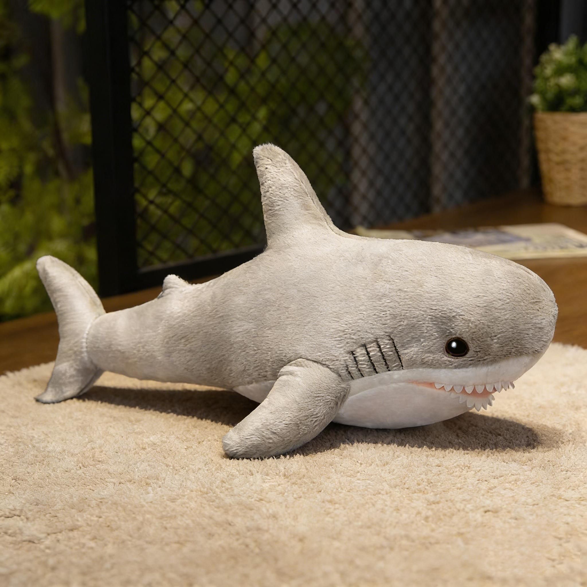 Adorable Shark Plush Toy for Pets and Kids – Soft, Cuddly Stuffed Animal Pillow in Multiple Colors, Perfect as a Couch Decor, Companion for Dogs, or Festival Gift (Colorful)