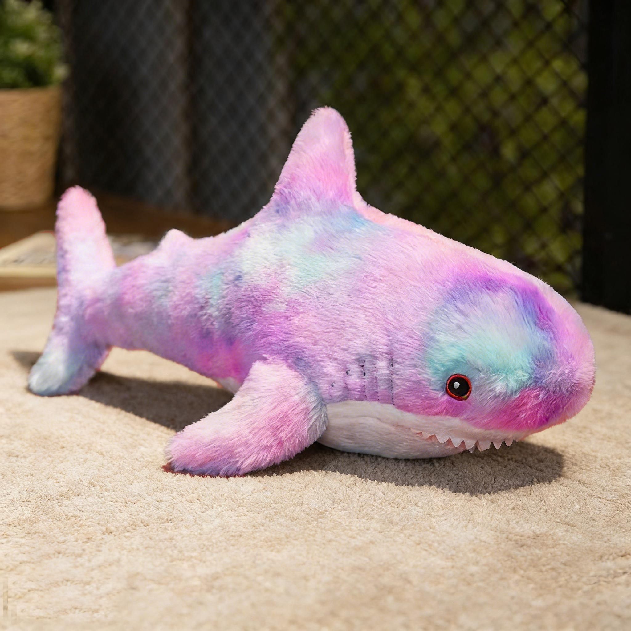 Adorable Shark Plush Toy for Pets and Kids – Soft, Cuddly Stuffed Animal Pillow in Multiple Colors, Perfect as a Couch Decor, Companion for Dogs, or Festival Gift (Grey)