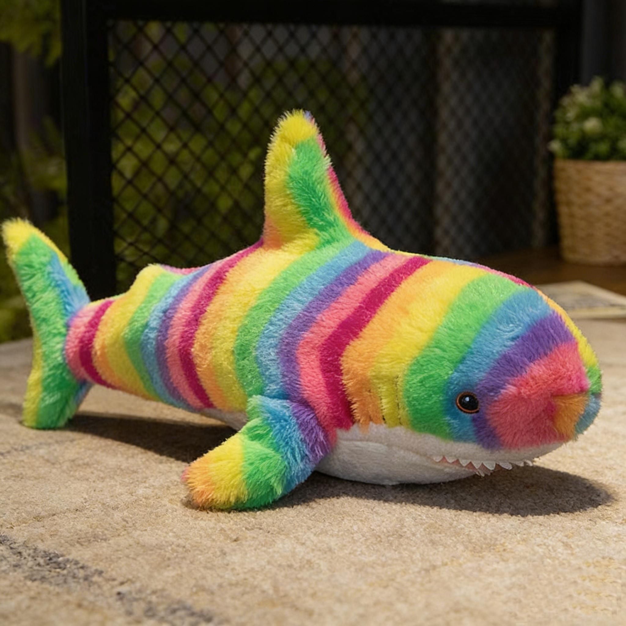 Adorable Shark Plush Toy for Pets and Kids – Soft, Cuddly Stuffed Animal Pillow in Multiple Colors, Perfect as a Couch Decor, Companion for Dogs, or Festival Gift (Pink)