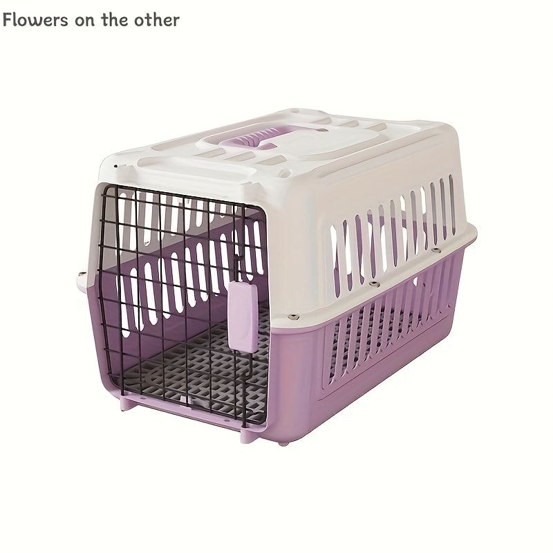 Portable Pet Carrier for Cats and Small Dogs, Airline-Approved Travel Kennel with Comfort Handle, Durable Recyclable PP Material, Compact Design for Indoor, Outdoor, and Air Travel (Green)