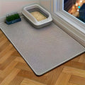 Double-Layer Honeycomb Cat Litter Mat – Waterproof, Slip-Resistant, Leak-Proof, and Easy-Clean Pet Mat for Litter Box Area, Odor-Free and Durable with 6 Vibrant Colors Available (2XL, Grey)