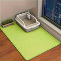 Double-Layer Honeycomb Cat Litter Mat – Waterproof, Slip-Resistant, Leak-Proof, and Easy-Clean Pet Mat for Litter Box Area, Odor-Free and Durable with 6 Vibrant Colors Available (L, GrassGreen)