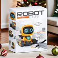 Smart Track-Following Robot Toy for Kids Ages 3+, Interactive Educational Drawing Car with Lights and Sound Effects, Fun Line-Tracing Robot for Home Play (Orange)