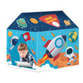 Kids Play Tent Theme House for Indoor Outdoor Fun, Space Princess Ocean Design with Ball Pit, Perfect for Toddlers and Family Camping Adventures as a Creative Holiday Gift (Space1, Blue)