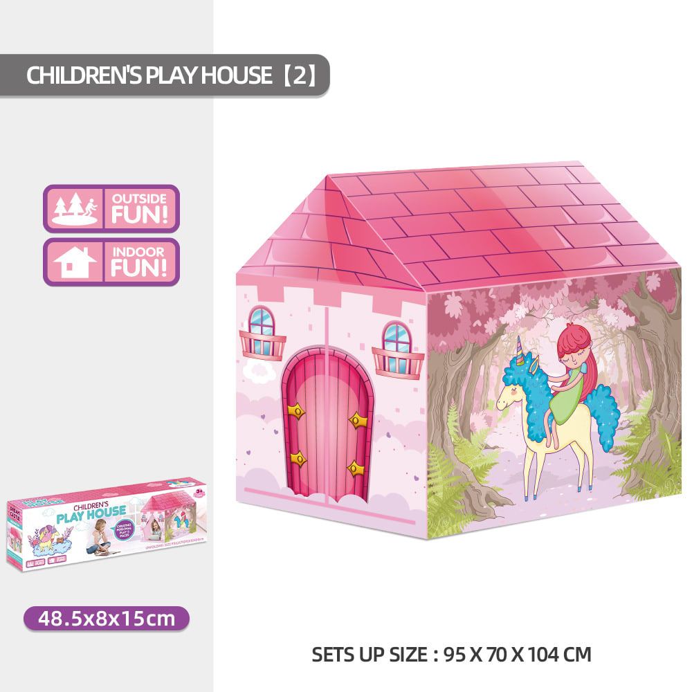 Kids Play Tent Theme House for Indoor Outdoor Fun, Space Princess Ocean Design with Ball Pit, Perfect for Toddlers and Family Camping Adventures as a Creative Holiday Gift (Space1A, Blue)