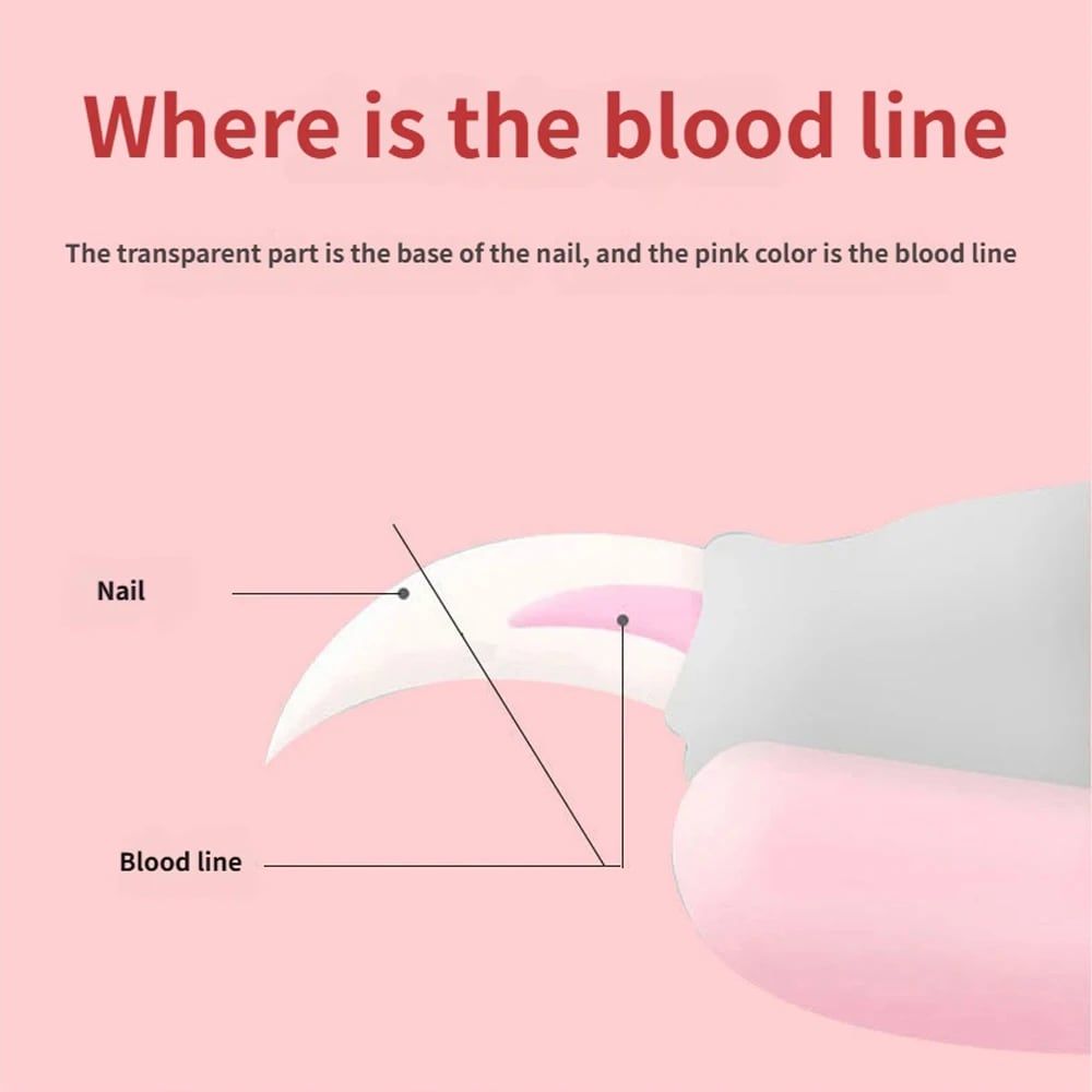 Professional Pet Nail Clipper Set with Safety Guard, Designed for Easy and Stress-Free Claw Trimming at Home, Suitable for Cats and Dogs of All Sizes (L, Pink)