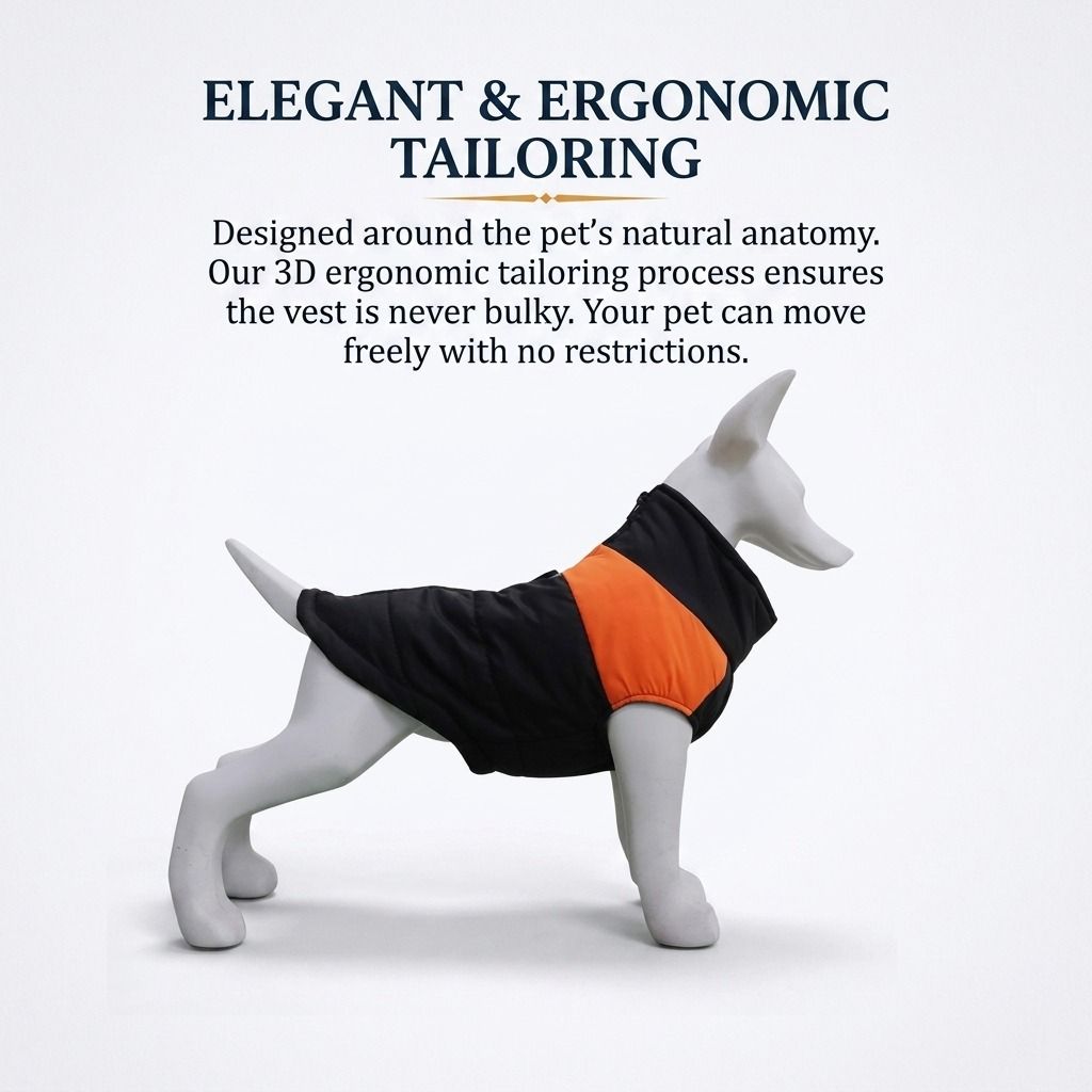 Winter Dog Ski Jacket with Waterproof and Windproof Polyester Shell, Thick PP Cotton Padding for Warmth, 3D Ergonomic Fit with D-Ring Leash Attachment, Ideal for Outdoor Walks and Snow Adventures (2XL, Blue)