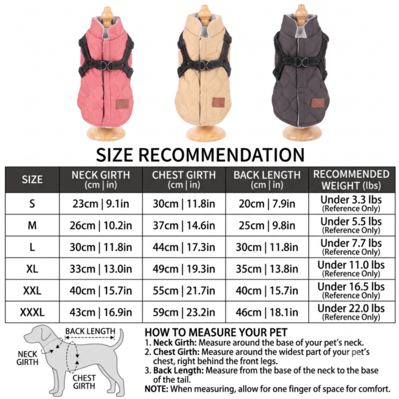 Premium Winter Dog Coat with Built-in Harness, Water-Resistant Puffer Vest for Small & Medium Breeds, Reflective Safety Straps, and Fleece Lining for Warmth and Outdoor Adventures (M, Brown)