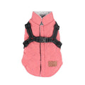 Premium Winter Dog Coat with Built-in Harness, Water-Resistant Puffer Vest for Small & Medium Breeds, Reflective Safety Straps, and Fleece Lining for Warmth and Outdoor Adventures (XL, Pink)
