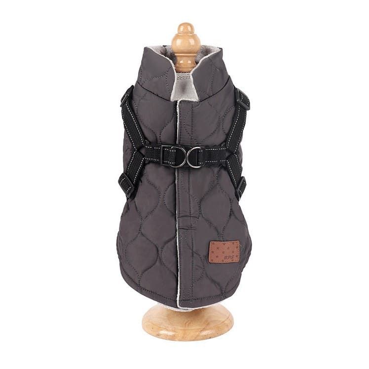Premium Winter Dog Coat with Built-in Harness, Water-Resistant Puffer Vest for Small & Medium Breeds, Reflective Safety Straps, and Fleece Lining for Warmth and Outdoor Adventures (XL, Pink)