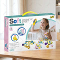 Kids 3D Soft Magnetic Building Tiles Toy Set, Creative DIY Puzzle Blocks for Ages 3+ - Develops Fine Motor Skills & Imagination, Ideal Birthday Gift for Girls, Home Play STEM Learning Kit (66PCS)