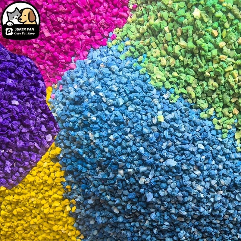 Premium Cat Litter Deodorizer Beads – Natural Odor Eliminator for Litter Box, Long-Lasting Scented Crystals with Lavender, Rose, Lemon, Green Apple & Jasmine, Pet-Safe Fragrance-Free Formula (Purple)