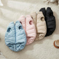 Winter Warm Quilted Vest for Small Pets – Water-Resistant, Fleece-Lined, Easy-On Design with Leash Hole for Indoor and Outdoor Use (L, Blue)