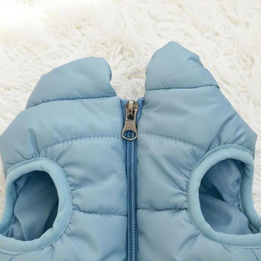 Winter Warm Quilted Vest for Small Pets – Water-Resistant, Fleece-Lined, Easy-On Design with Leash Hole for Indoor and Outdoor Use (M, Pink)