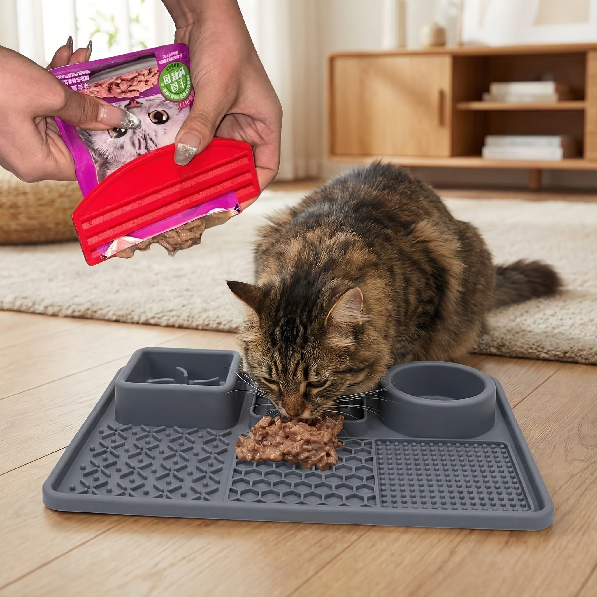 Pet Wet Food Pouch Scraper – Effortlessly squeeze every last bit of cat or dog wet food, paste, or puree from pouches without mess. Ideal for home feeding, this handy tool helps reduce waste and keeps hands clean during daily mealtime. (Blush)