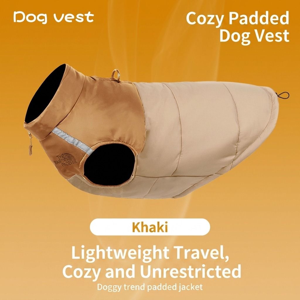 Keep Your Pup Cozy and Visible This Winter – Waterproof, Insulated Dog Coat with Reflective Strips, Front Zipper, D-Ring Leash Attachment, and Adjustable Fit for Daily Walks and Outdoor Adventures (3XL, Grey)
