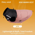 Keep Your Pup Cozy and Visible This Winter – Waterproof, Insulated Dog Coat with Reflective Strips, Front Zipper, D-Ring Leash Attachment, and Adjustable Fit for Daily Walks and Outdoor Adventures (L, Pink)