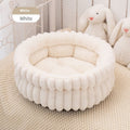 Pet Bed Cat Bed Dog Bed All-Season Bed Ultra-Soft Plush Large Pet Bed Round Pet - Gray - Size 50-20-15