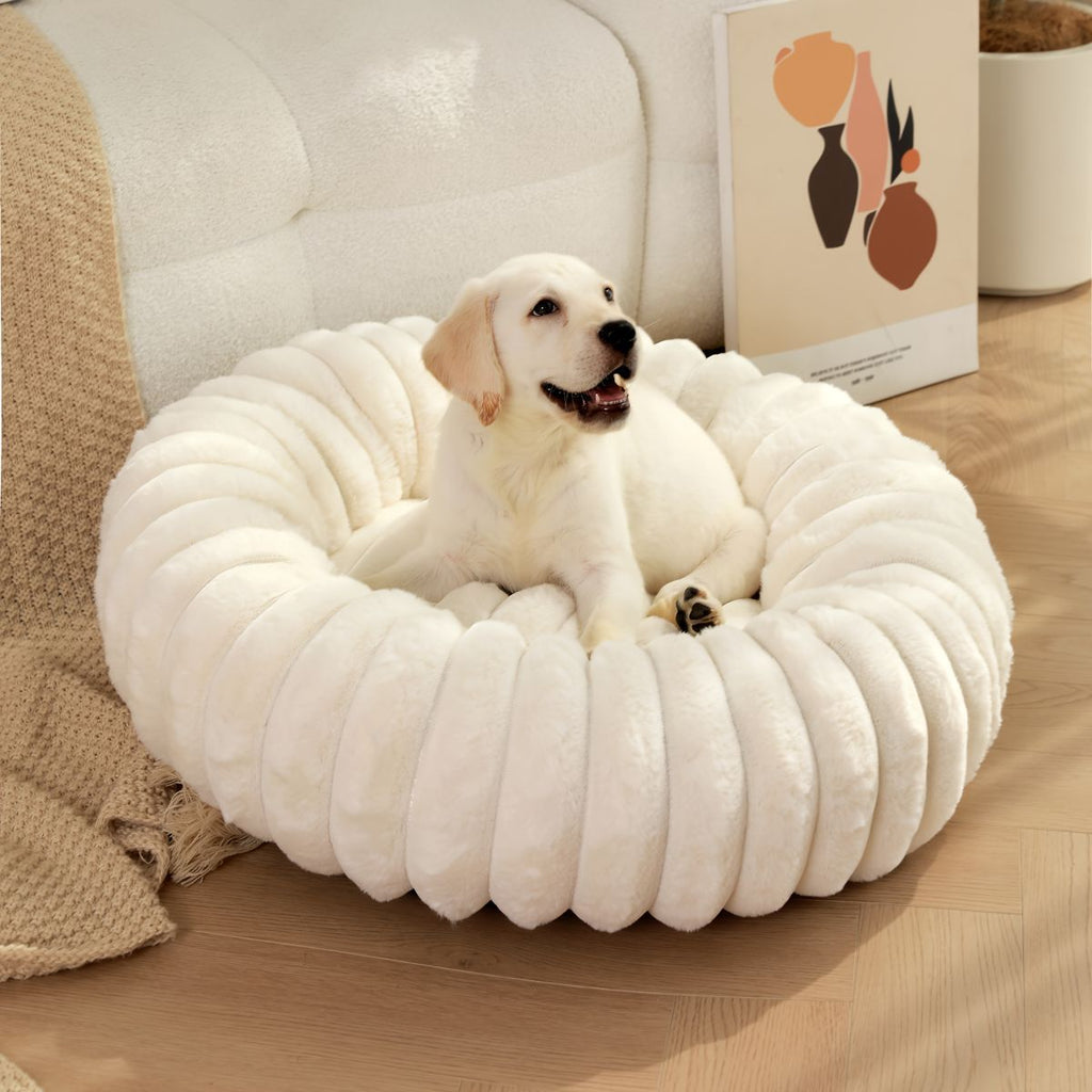 Pet Bed Dog Bed Cat Bed Small Dog Bed Medium Dog Bed Plush Pet Bed All-Season - Khaki - Size 50-20-20
