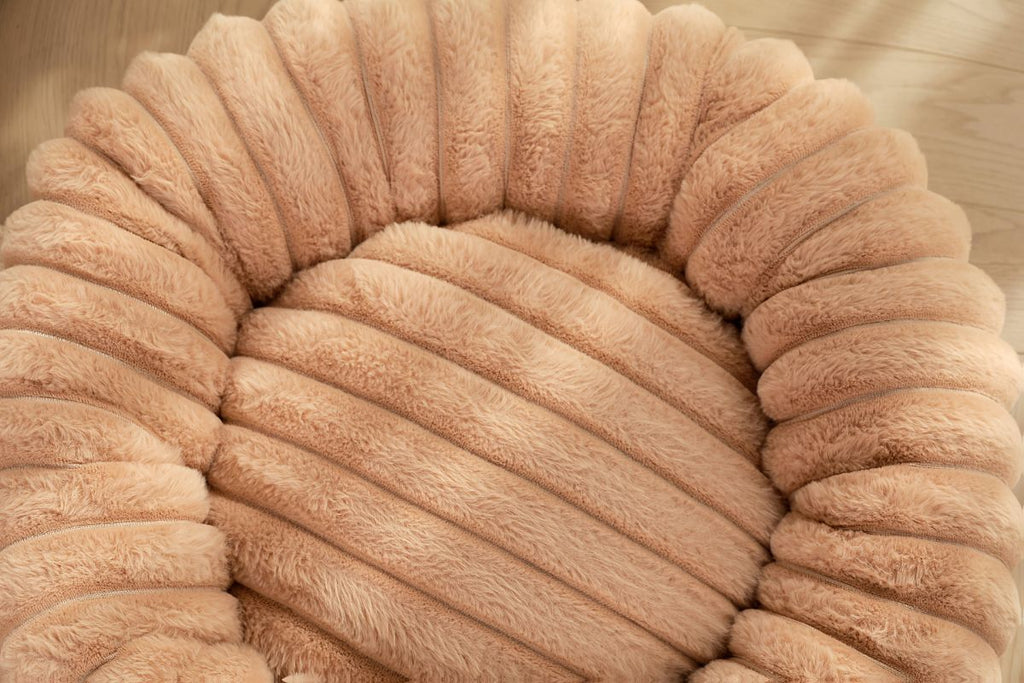 Pet Bed Dog Bed Cat Bed Small Dog Bed Medium Dog Bed Plush Pet Bed All-Season - Khaki - Size 50-20-20