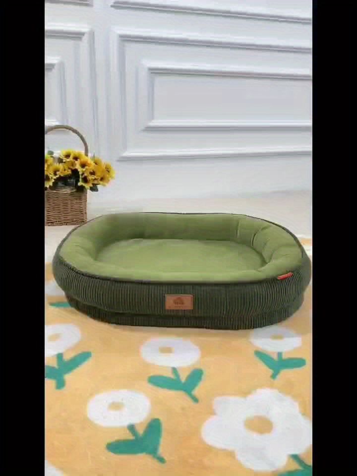 Pet Bed Dog Bed Cat Bed All-Season Washable Dog Bed Small Dog Bed Medium Dog - Gray - Size M60-50-12