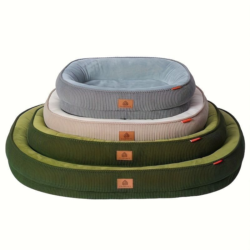 Pet Bed Dog Bed Cat Bed All-Season Washable Dog Bed Small Dog Bed Medium Dog - Gray - Size S50-40-12