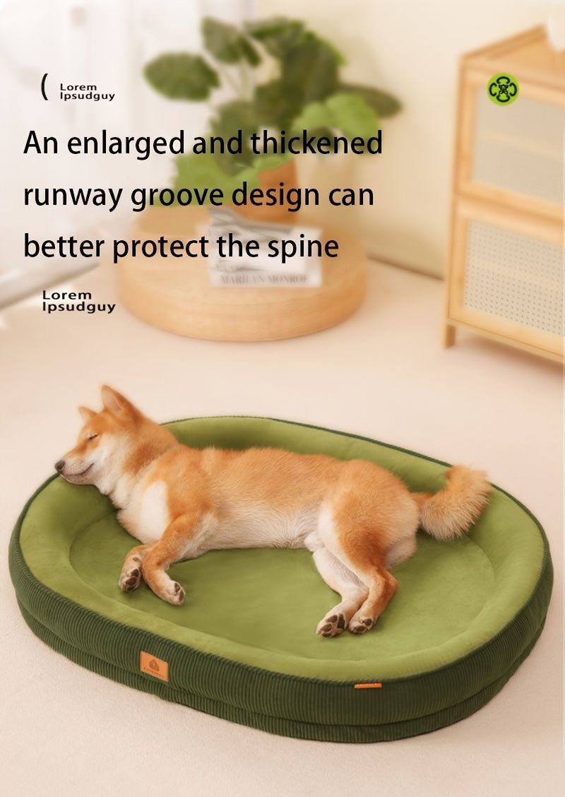 Pet Bed Dog Bed Cat Bed All-Season Washable Dog Bed Small Dog Bed Medium Dog - tan - Size M60-50-12