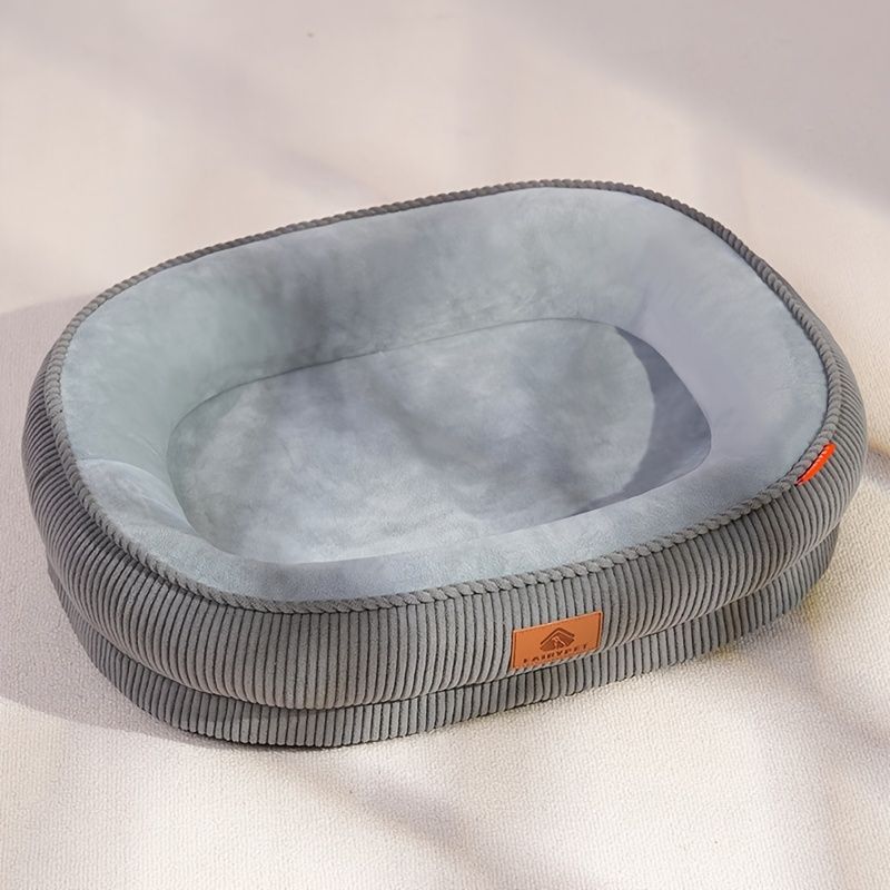 Pet Bed Dog Bed Cat Bed All-Season Washable Dog Bed Small Dog Bed Medium Dog - tan - Size S50-40-12