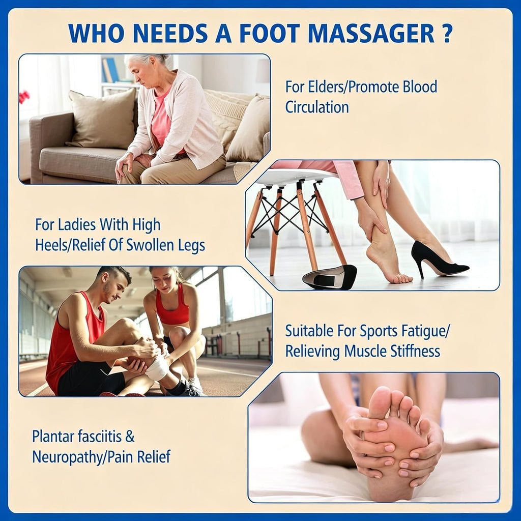 Electromagnetic Foot Circulation Massager Neuropathy Foot Therapy Machine