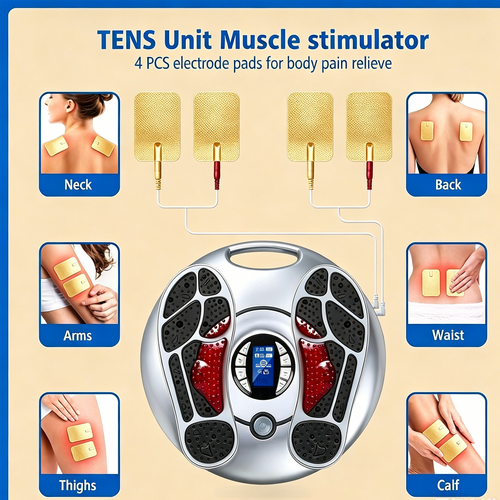 Electromagnetic Foot Circulation Massager Neuropathy Foot Therapy Machine