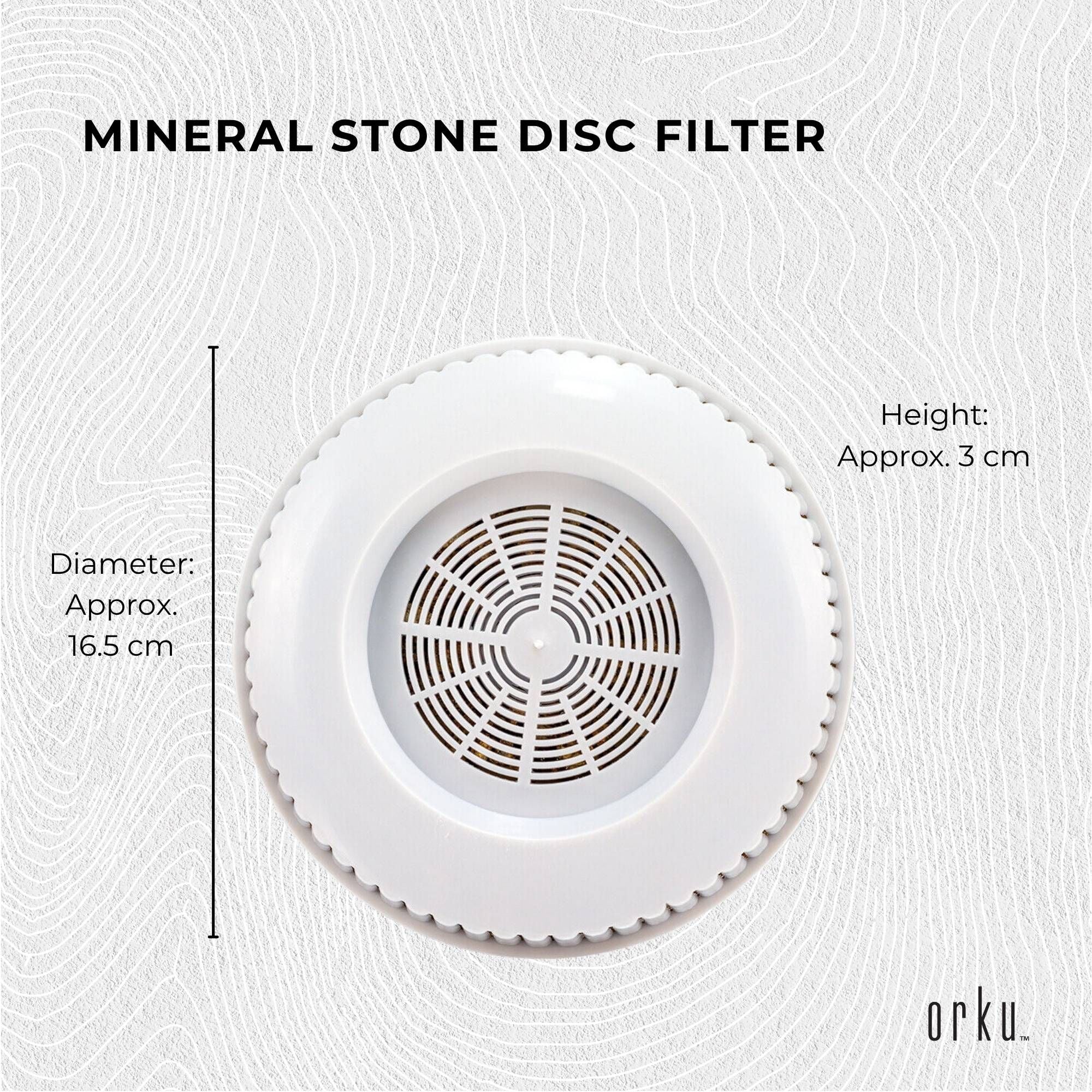 1x Mineral Stone Disc Filter Replacement for 8 Stage 28L Benchtop - Large Pad