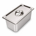 Commercial Stainless Steel GN 1/3 150mm Deep Gastronorm Bain Marie Buffet Steam Table Food Pan with Lid