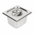 Commercial Stainless Steel GN 1/6 150mm Deep Gastronorm Bain Marie Buffet Steam Table Food Pan with Lid