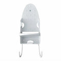 Iron Stand Double Hook Storage Rack Hanging Iron Holder for Home Organisation - White