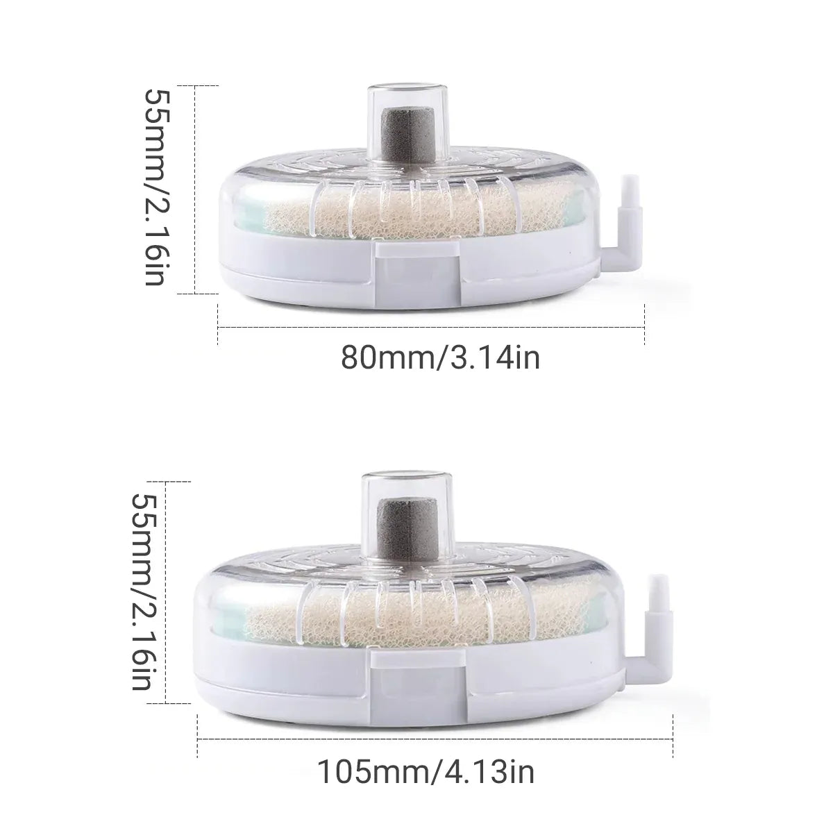Aquarium Filter Special Mini Small Tank Filter Circle for Freshwater or Marine - 10cm Filter