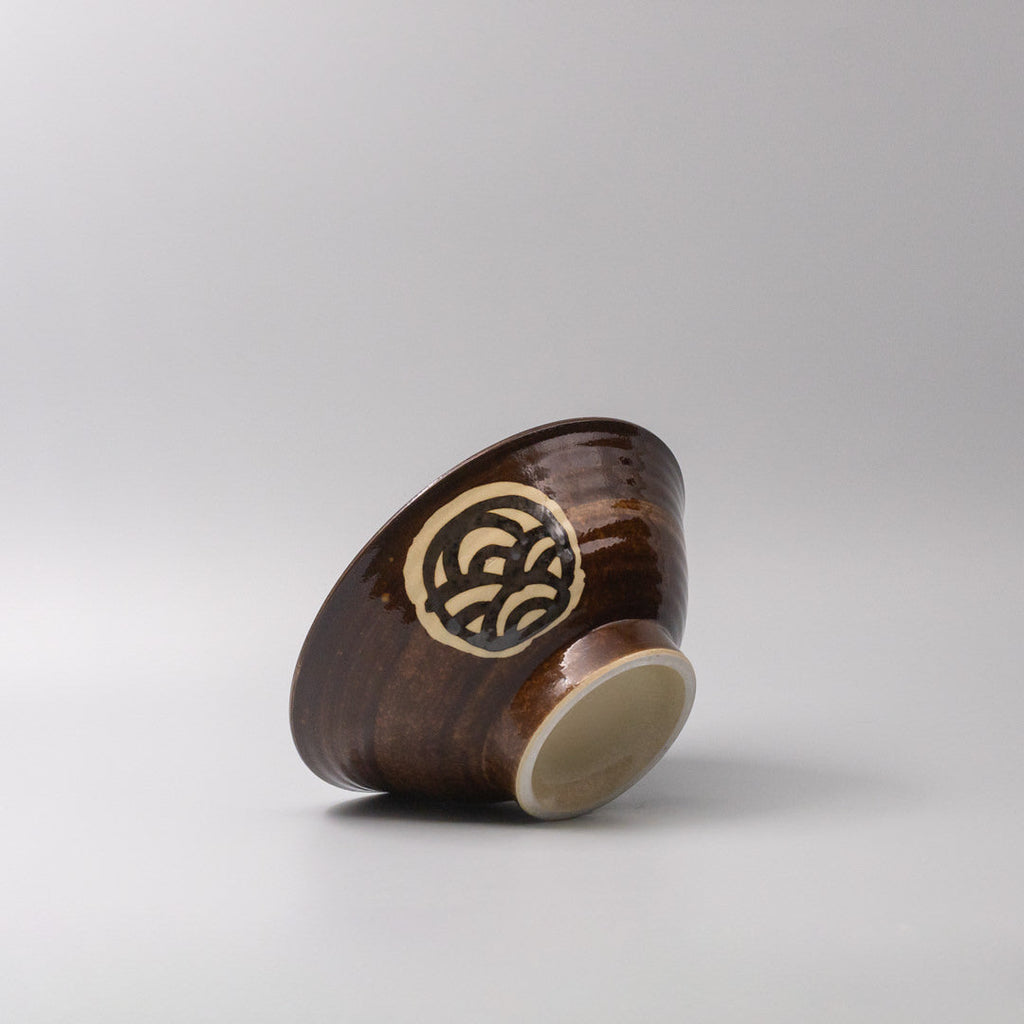 Udon Bowl 22cm Toffee Mon Glaze