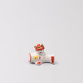 Chopstick Rest Red and White Fish Riding