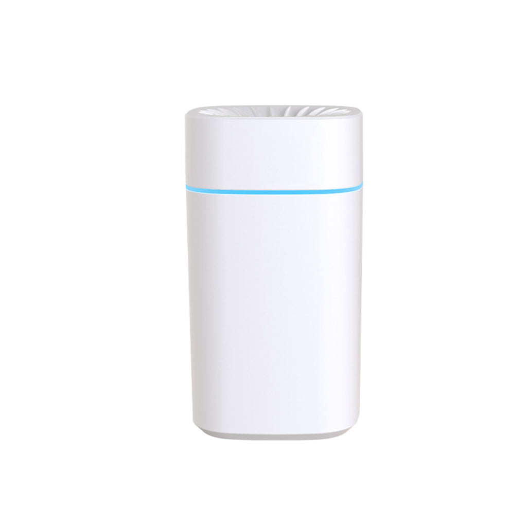 White 2-in-1 Ultrasonic Air Humidifier with 7-Color LED Night Light - Quiet Desktop Mini Humidifier for Home, Office, Bedroom