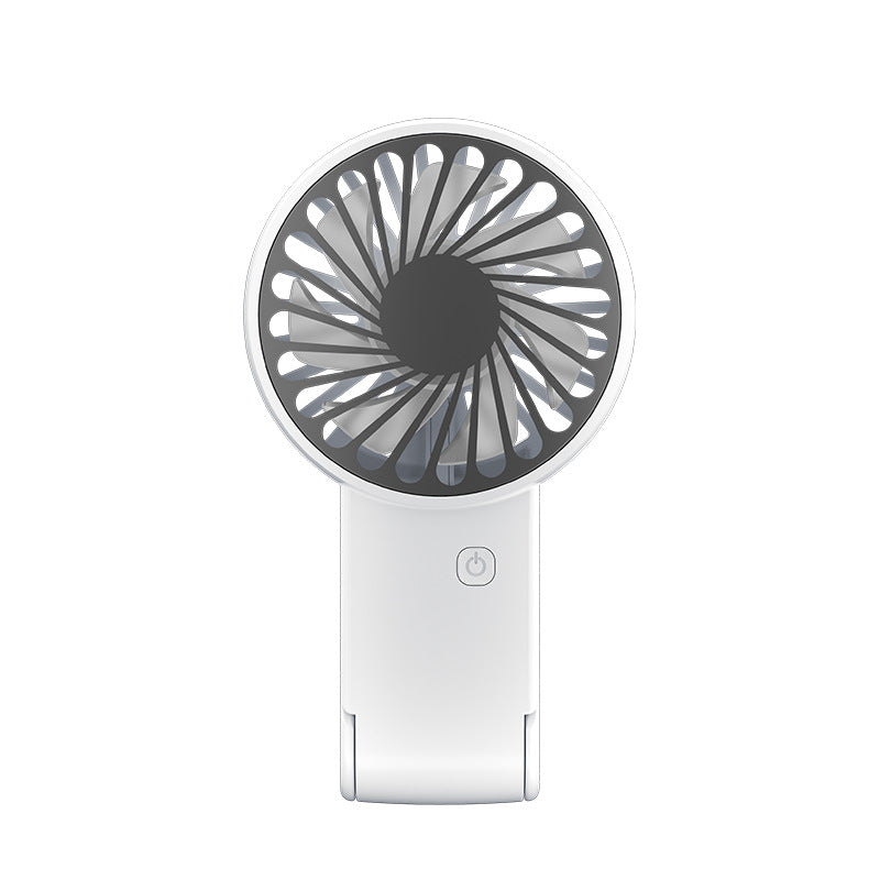 White 2 Pack Mini Portable Handheld Fan Foldable Desktop Personal Fan USB Rechargeable Pocket Fan with 3 Speeds for Travel Office and Outdoor