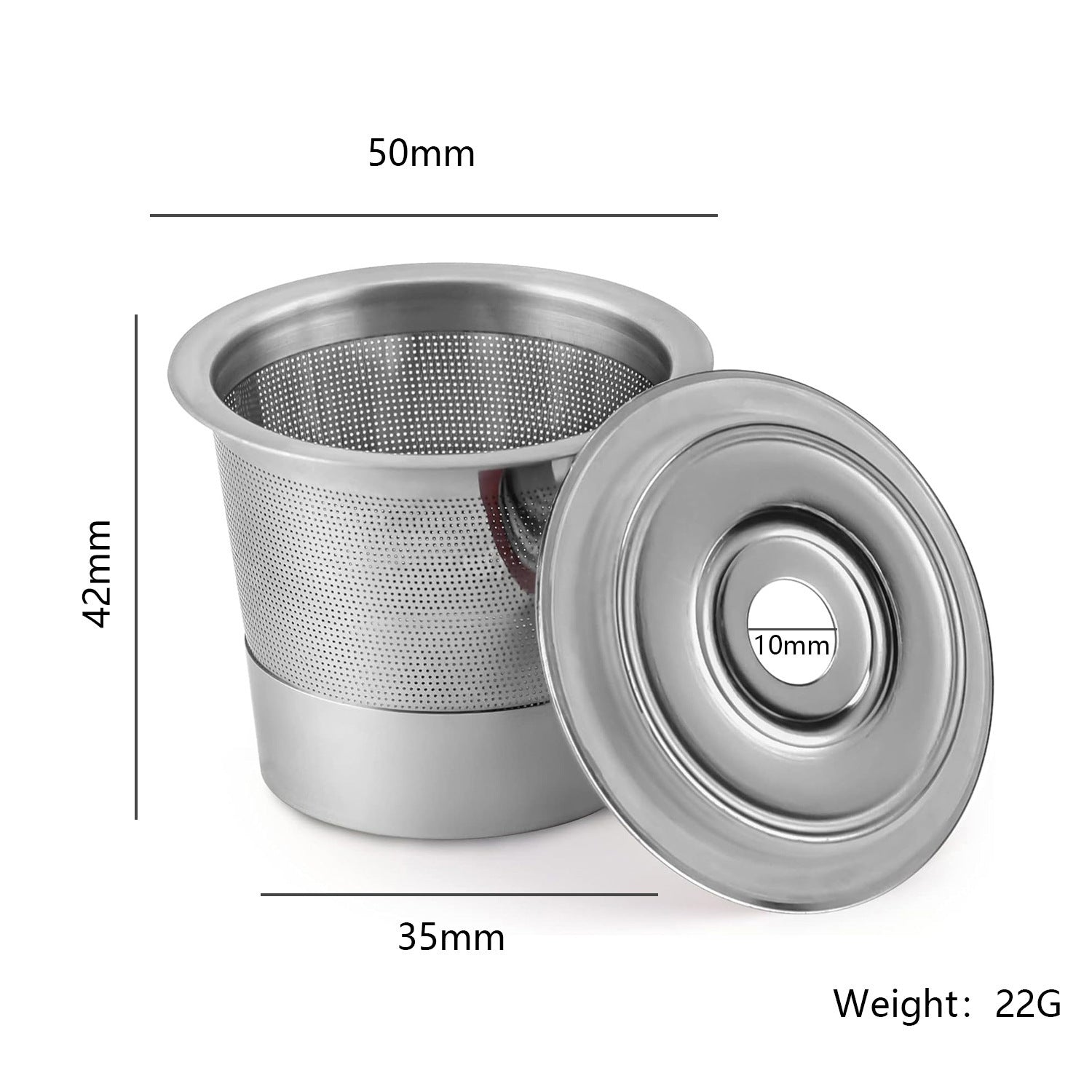 2-Pack Reusable K-Cup Coffee Pod for Keurig Brewers - Premium 304 Steel Refillable Coffee Filter for Superior Crema