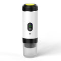 White 3-in-1 Portable Espresso Maker with Self-Heating and One-Touch Cold Hot Brew - Smart Digital Display & 20Bar High Pressure for Rich Crema