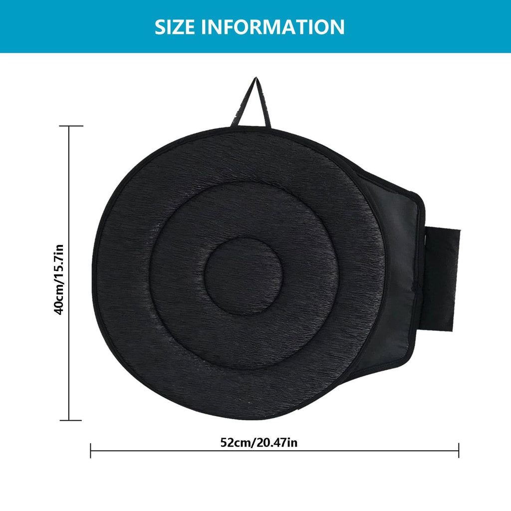 Grey 360° Swivel Car Seat Cushion – Portable Rotating Transfer Aid for Elderly, Pregnant Women & Mobility Support