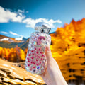 Rhinestone Insulated Bottle 260ml Stainless Bling Mug Peacock Pink