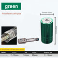 Green Universal Socket Set 7-19mm - Steel Construction - Multi-function Magic Socket, Colorful Design, Lightweight 130g, Compatible with Power Drills, Versatile Tool for Home & Auto Repair