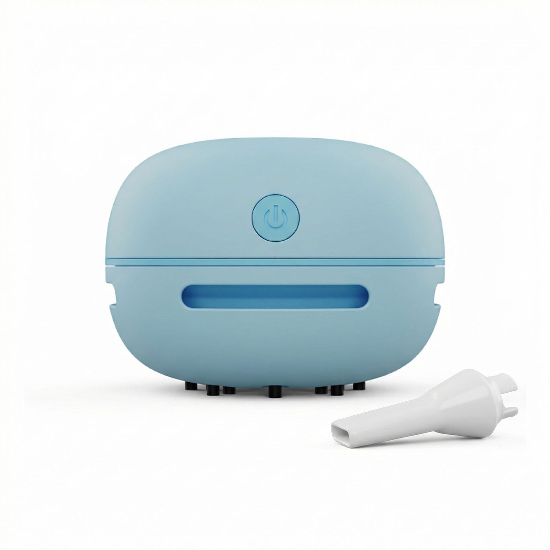 Blue Mini Handheld Cordless Vacuum Cleaner - USB Rechargeable Desktop Dust Collector with Strong Suction - Lightweight ABS Design, Washable Filter, Ideal for Home Office Keyboard & Student Desk Cleaning