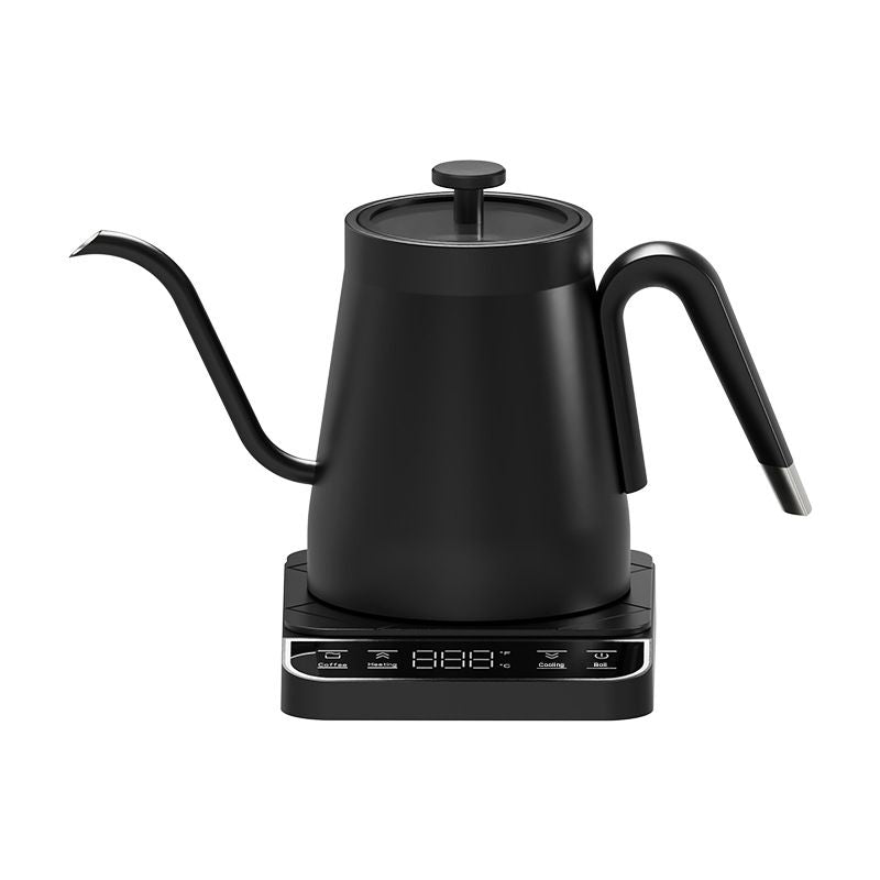 Gooseneck Electric Kettle 0.8L Temperature Control Pour Over Coffee Black