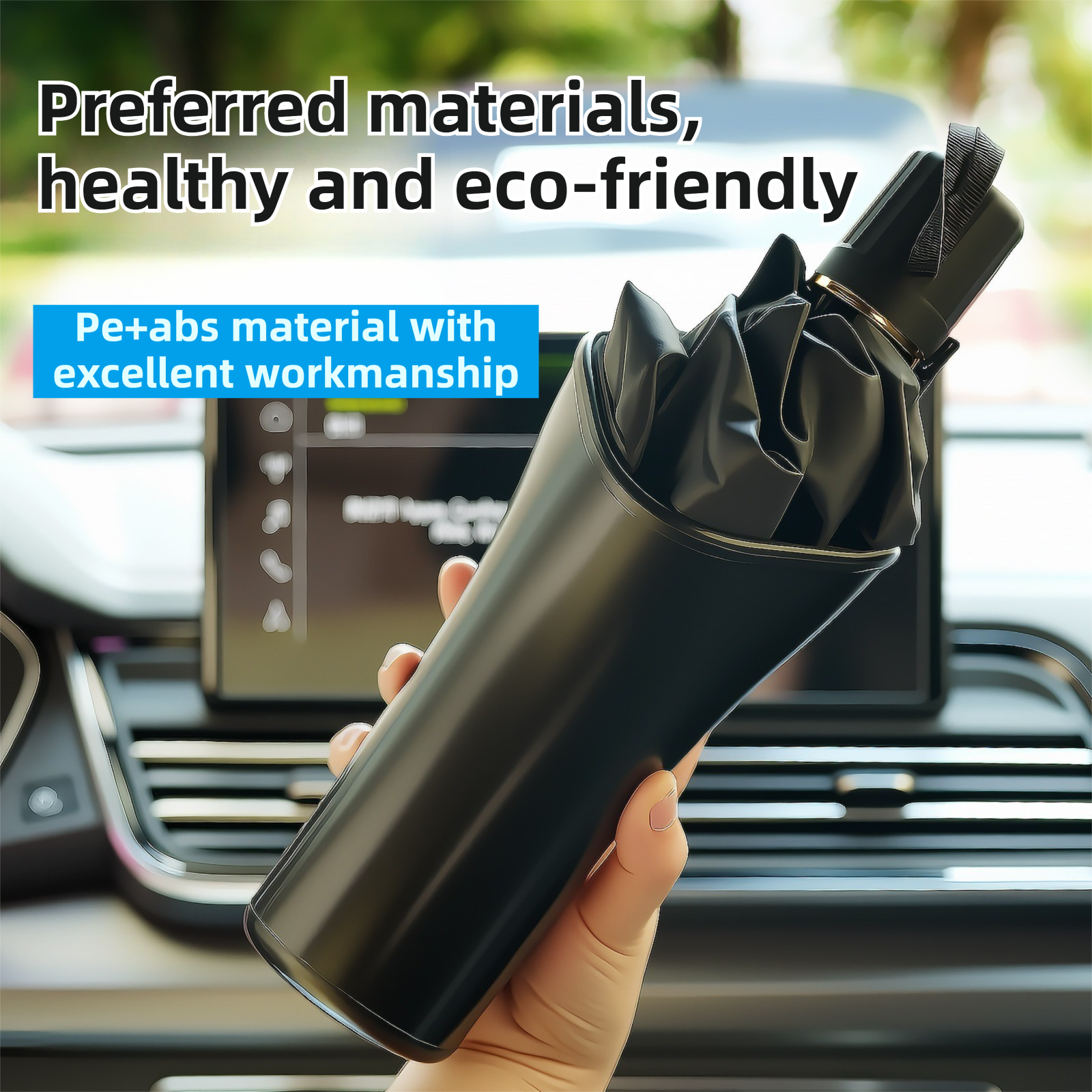 2x Car Umbrella Holder Waterproof Storage Bucket Hook Seat Back Bin
