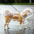 8XL Size Waterproof EVA Transparent Dog Hooded Raincoat and Pet Full-Coverage Poncho with Adjustable Snaps & Hidden Leash Opening, Quick-Drying and Easy to Clean for Small Medium Large Dogs