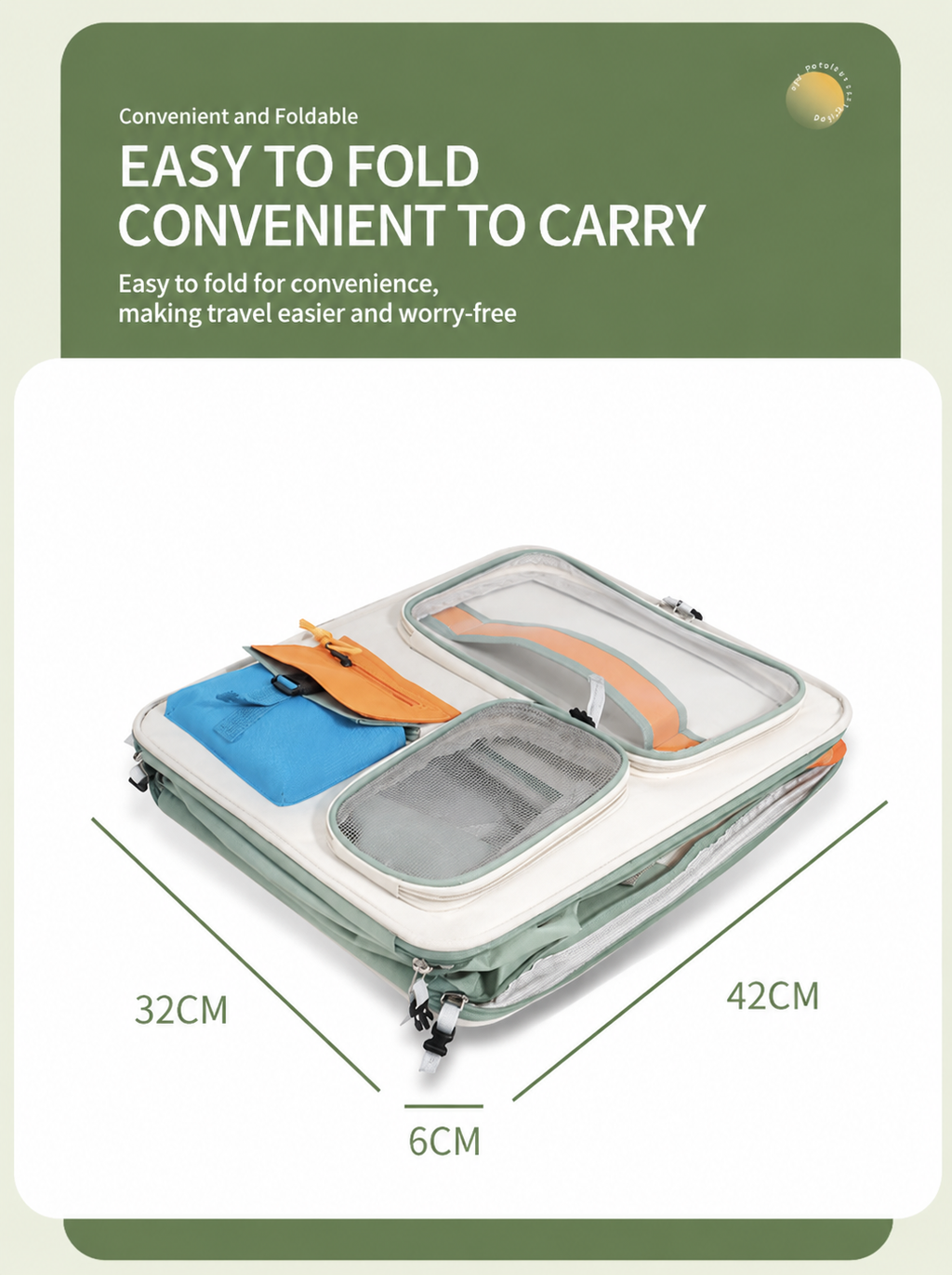 Brown and Grey Large Space Pet Carrier Backpack – Foldable Cat Carrier Bag with Breathable Side Mesh & View Window, Storage Pocket and Removable Bottom Pad for Dog and Cat, 42 x 36 x 27CM
